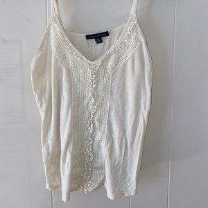 White/cream tank top
